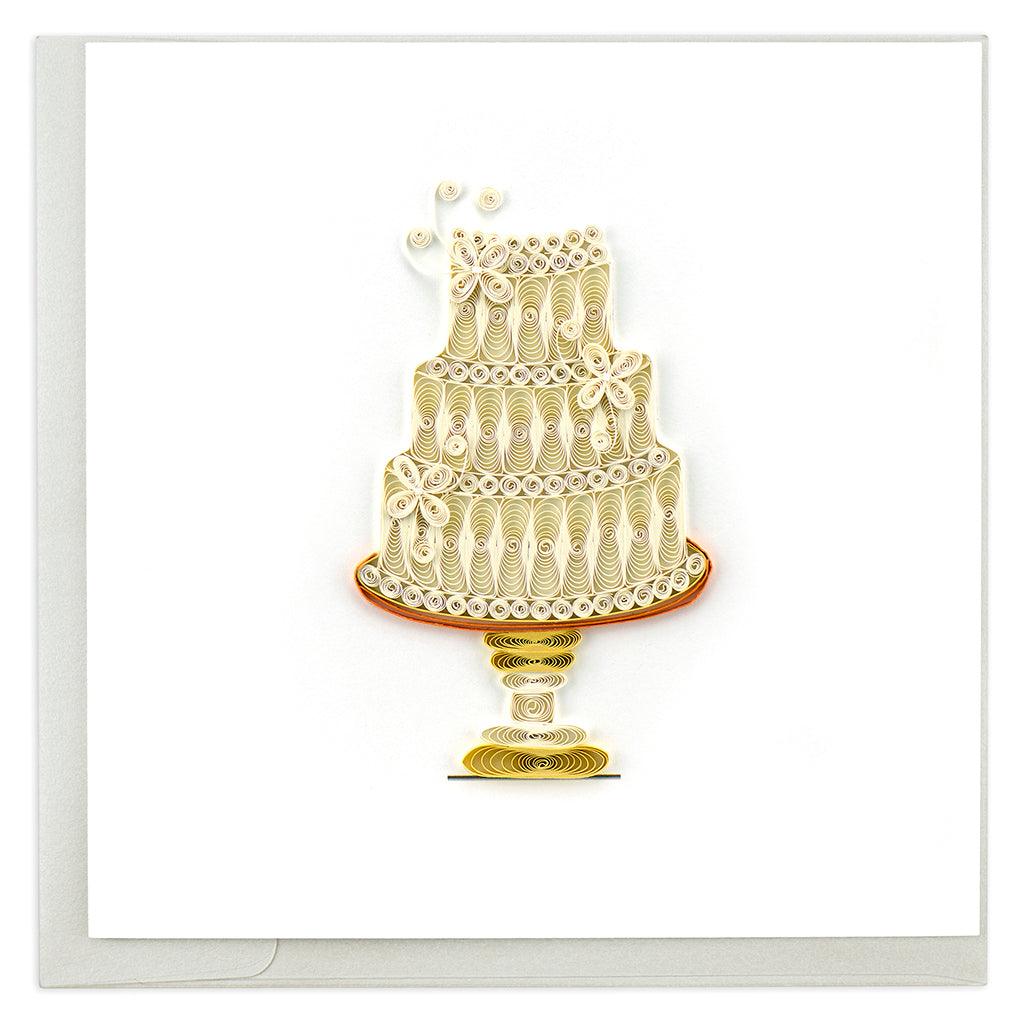 Wedding Cake Quilling Card