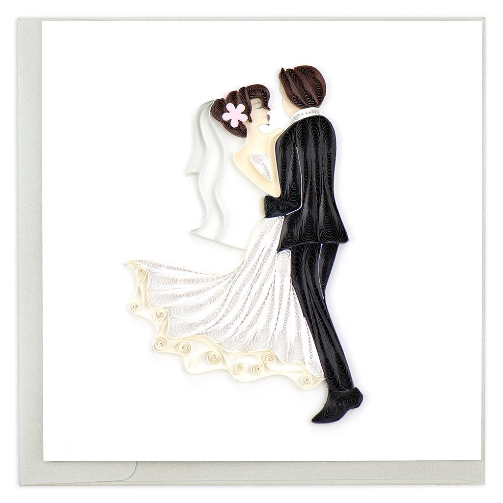 Bride And Groom Quilling Card