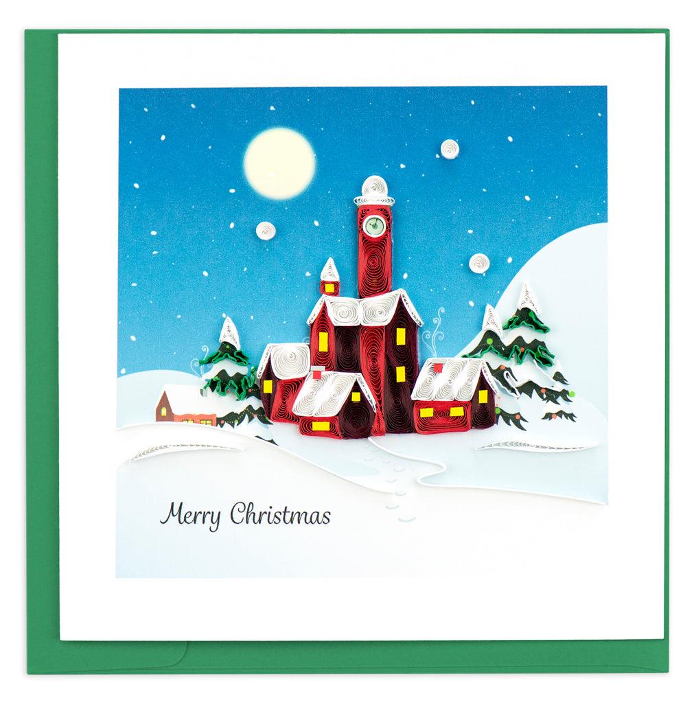 Santa&#39;s Village Quilling Card