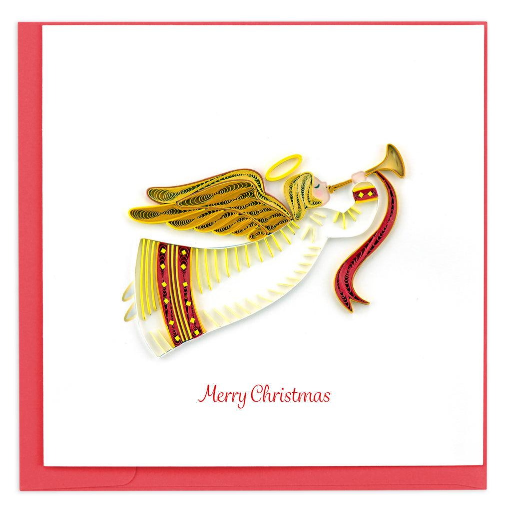 Quilling Card Holiday Christmas Angel