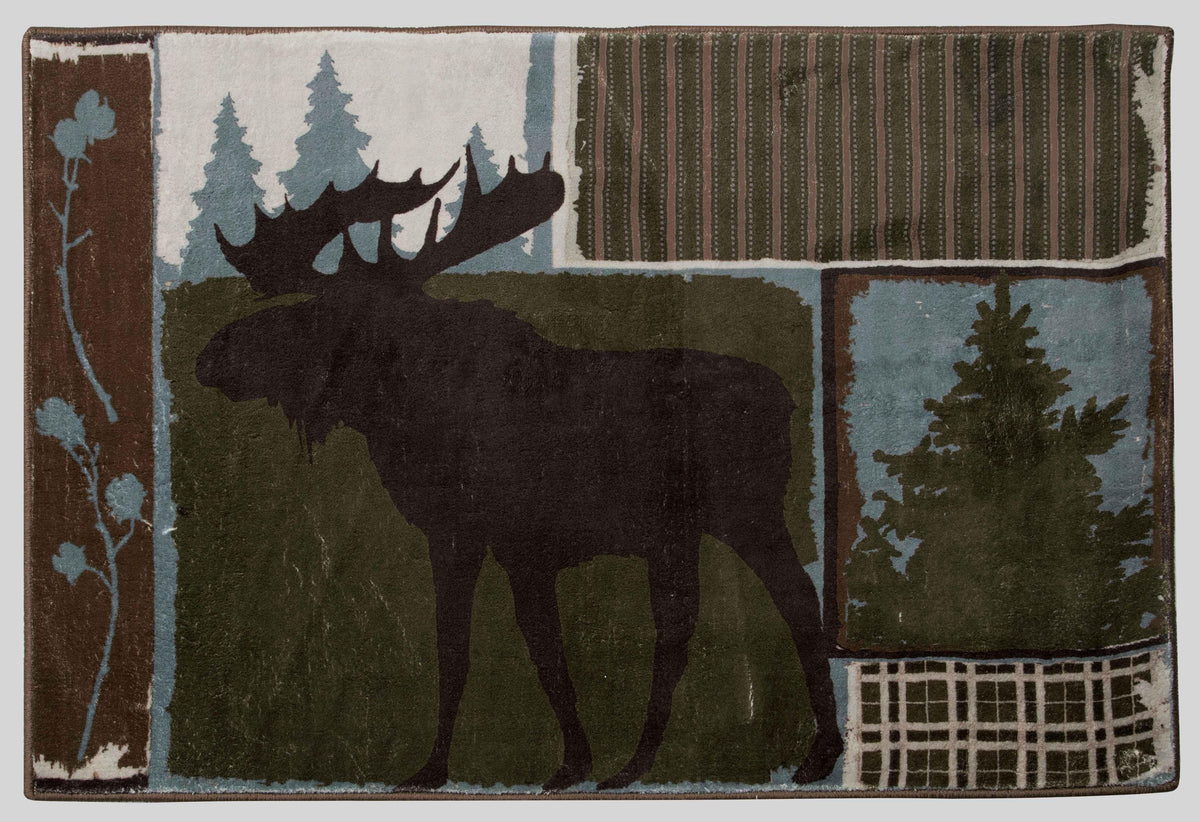 Vintage Moose 2x3 Rug