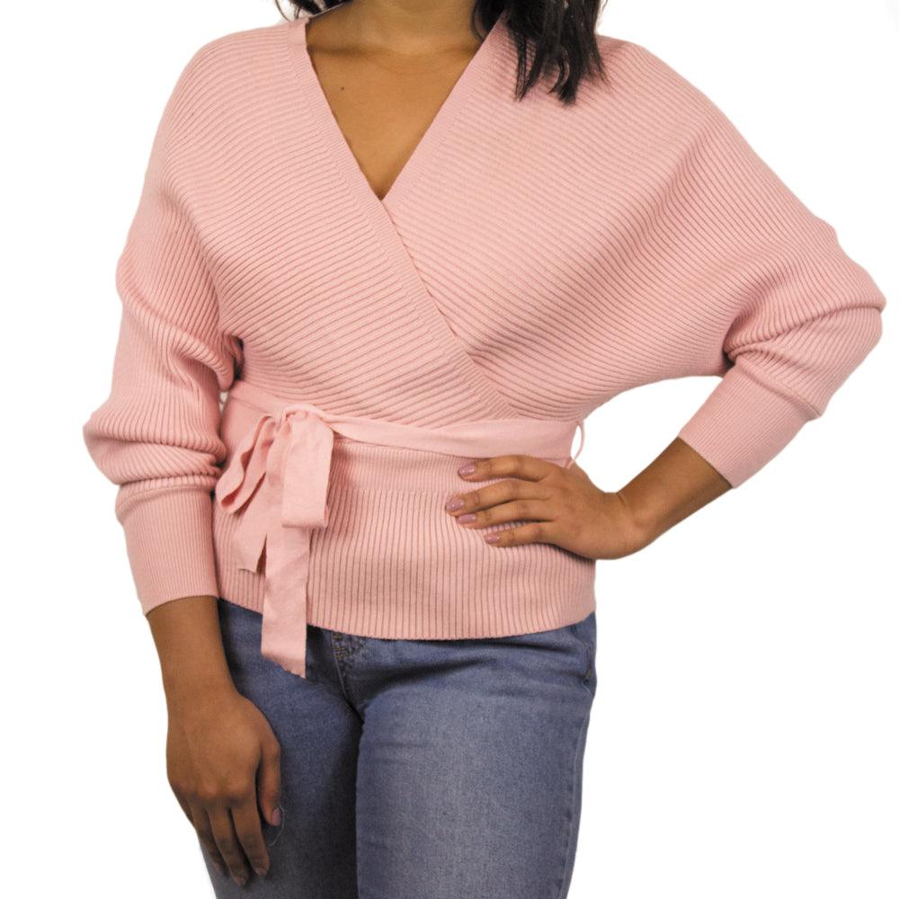 Sweater Ladies Wrap Pink - One Size