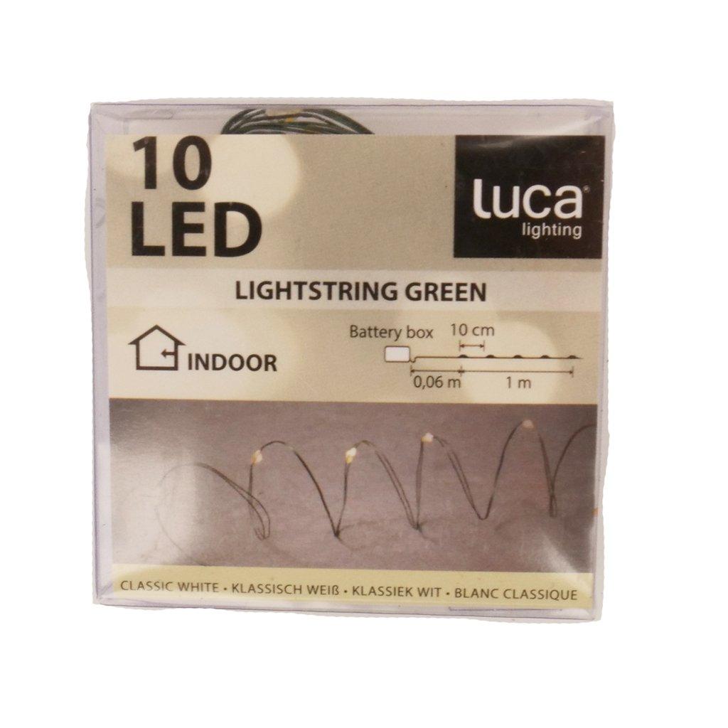 Indoor String Green Warm White 10 Led Lights