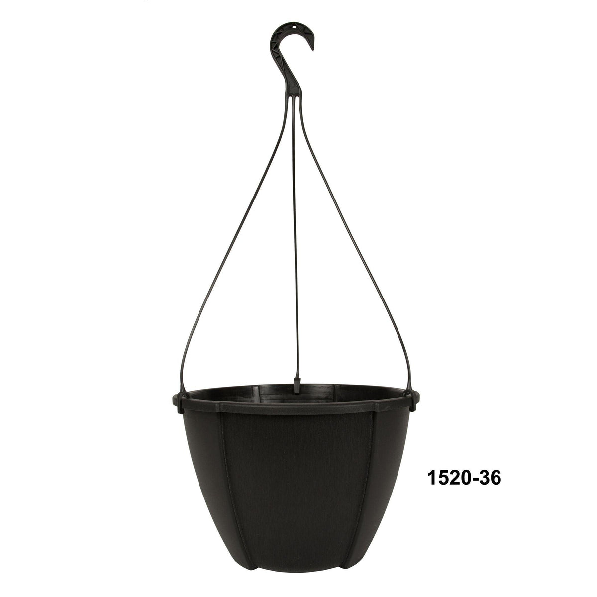 Quattro 12.85&quot; Hanging Basket Black