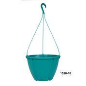 Quattro 12.85&quot; Hanging Basket Teal Blue