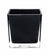 4.75" Square Glass Container Black