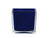 4.75" Square Glass Container Royal Blue