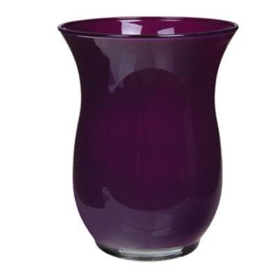7&quot; Glass Vase Plum