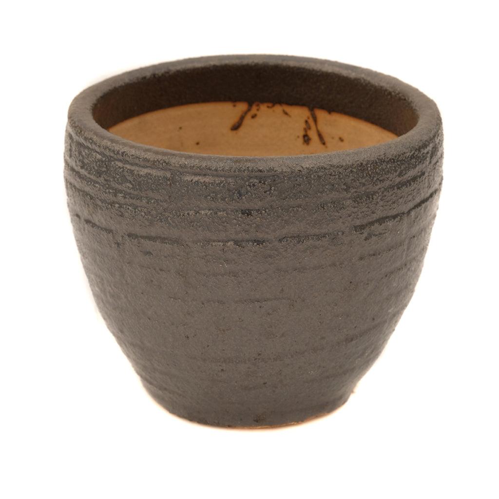 Bricko Collection Ceramic Pot Sandy Black