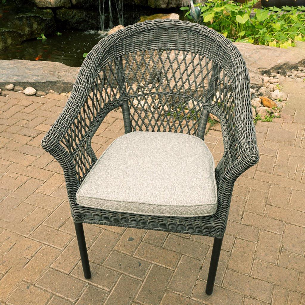 Tea Time Chair Open Weave With Cushion Driftwood/Light Brown