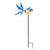 Blue Bird Staked Solar Wind Spinner 38" High