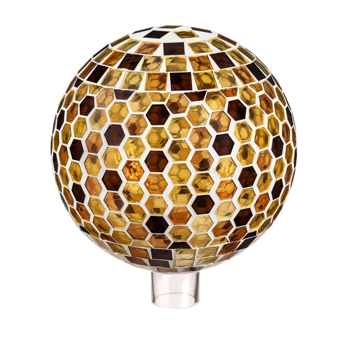 Honeycomb Mosaic Glass Gazing Ball 10&quot;