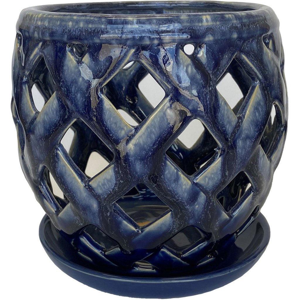 Lattice Orchid Pot 18.5x18.5x17.5cm