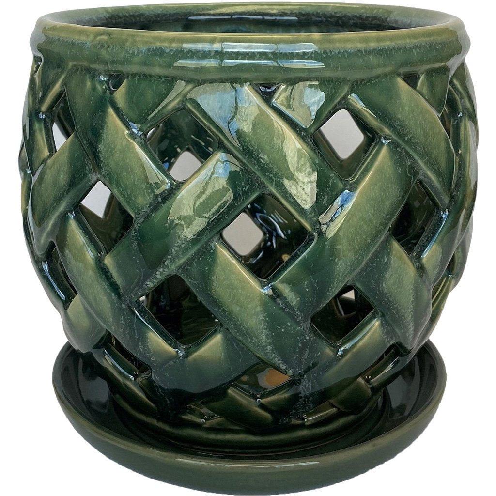 Lattice Orchid Pot 22x22x21cm