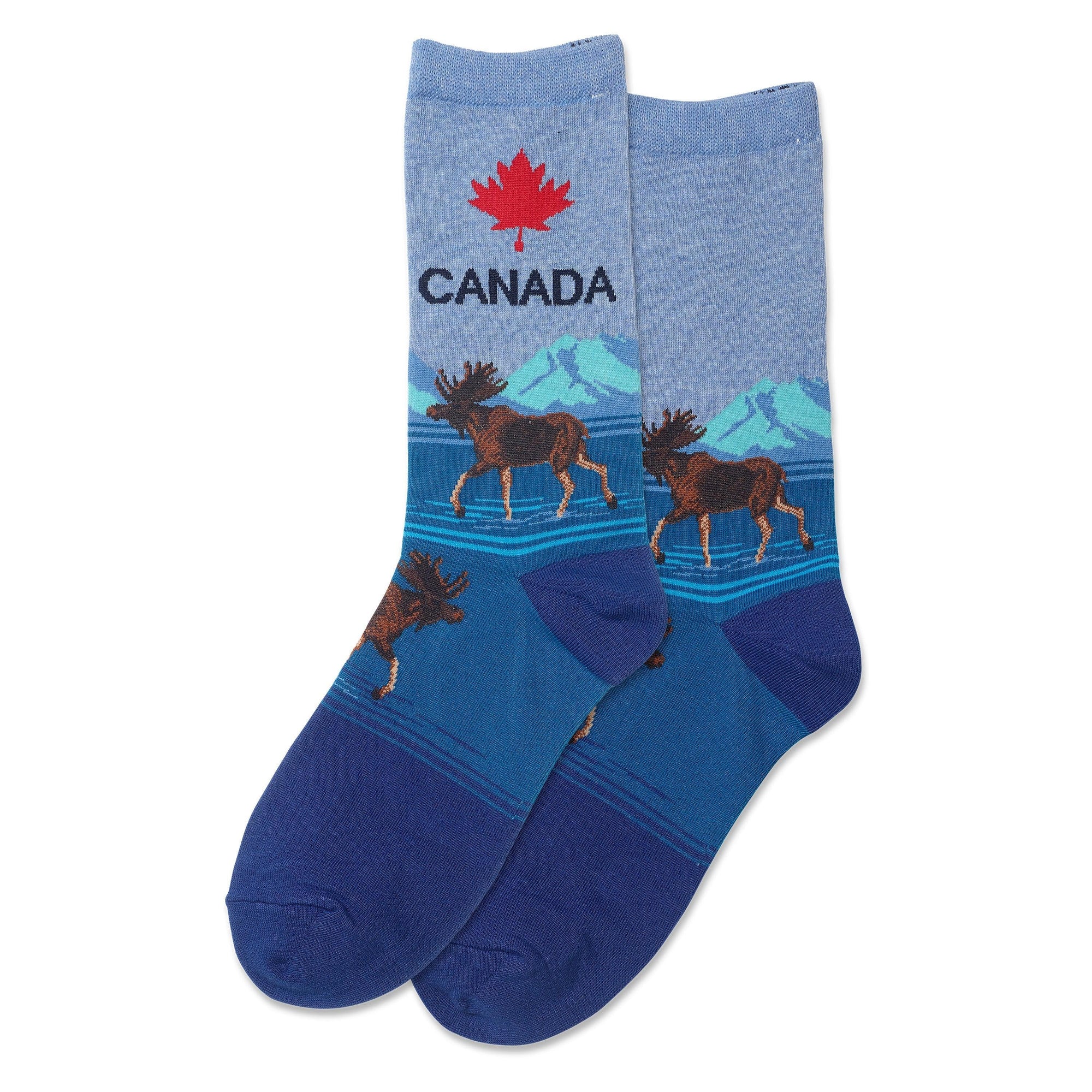 Ladies Socks Canada Blue