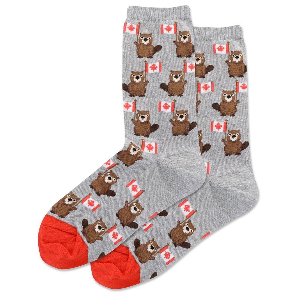 Ladies Socks Canada Beavers Grey
