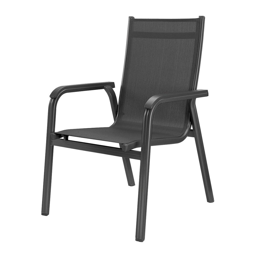 Add simplicity into your outdoor living with the Kettle Sling Armchair. With a lightweight frame and overall material, this chair is easy to move and store throughout the winter months. 