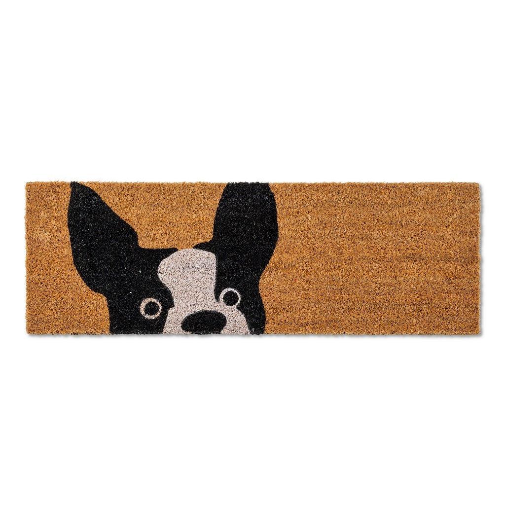 Peeking Dog Small Doormat 10x30 inch