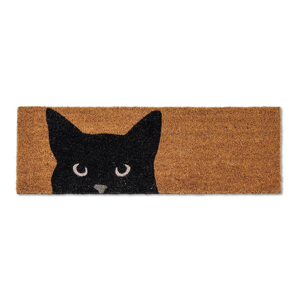 Peeking Cat Small Doormat 10x30 inch