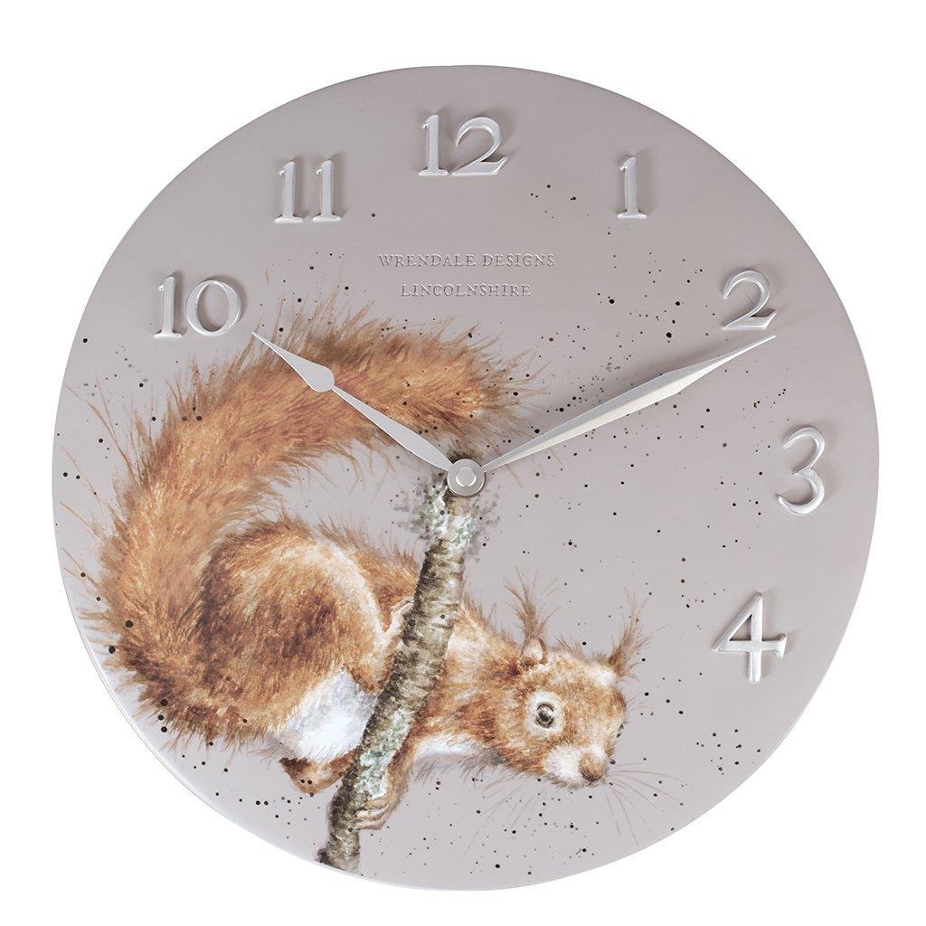 Squirrel Clock 30 cm diameter