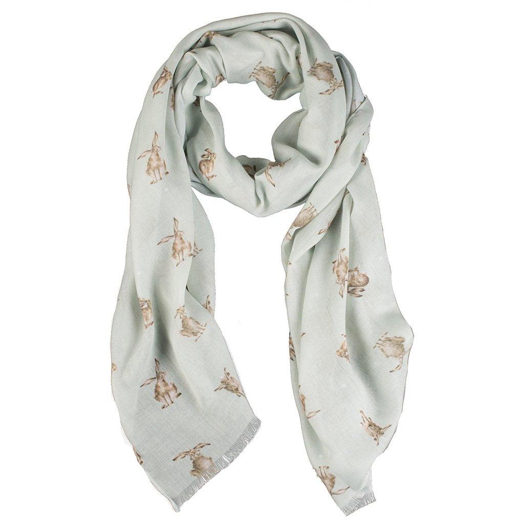 Leaping Hare Scarf 27.56x74.8 inch