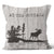 At the Cottage Moose Faux Wood 20x20" Outdoor Pillow