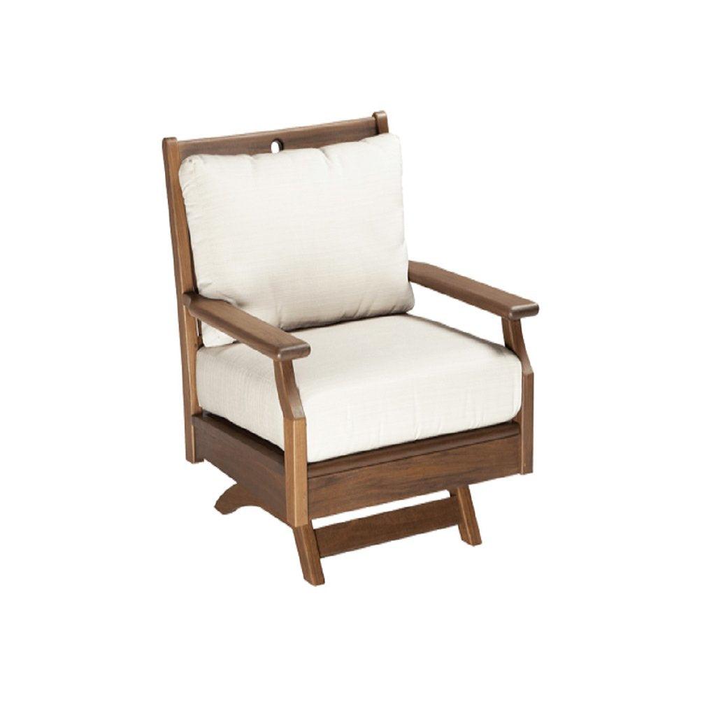 Whether you are enjoying a book or the outdoors, the Opal Collection Swivel Rocker Lounge Chair brings comfort to any setting. With a heavy-duty aluminum frame and fade resistant fabrics, it is built to last while delivering a stylish outdoor beauty that never goes out of fashion.