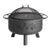 With elegant, crafted iconic Canadian foliage, this fire pit was crafted for timeless outdoor living. An included grill allows for easy cooking and protection with a steel cover and a bold black finish. Measures 30in W x 23.5in H x 30in D.
