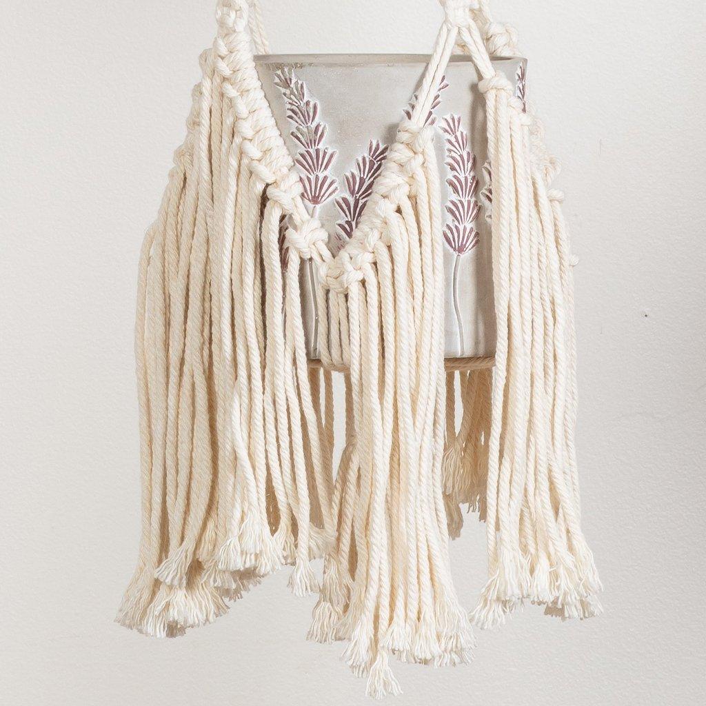 Macrame Plant Hanger With Fringe