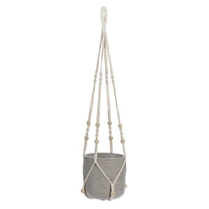 Macrame Plant Hanger With Beads