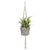 Macrame Plant Hanger With Tail And Beads