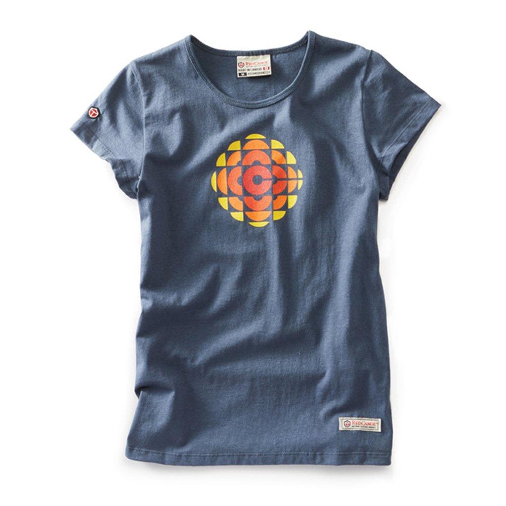 Ladies CBC 1974 t-shirt washed blue