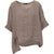 Woven 3/4 sleeve top - taupe