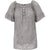 Woven Short Sleeved Top - Silver