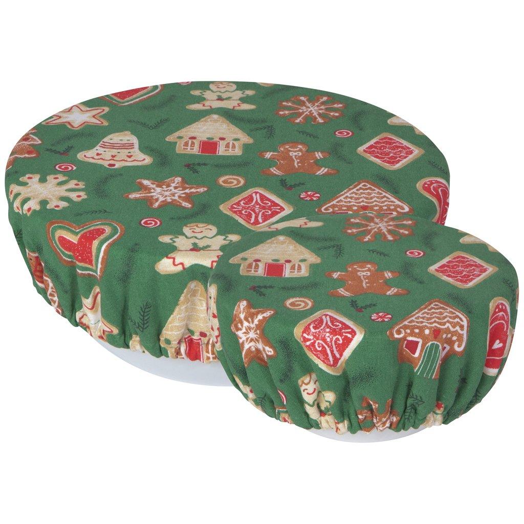 Bowl Cover Christmas Cookies Set Of 2