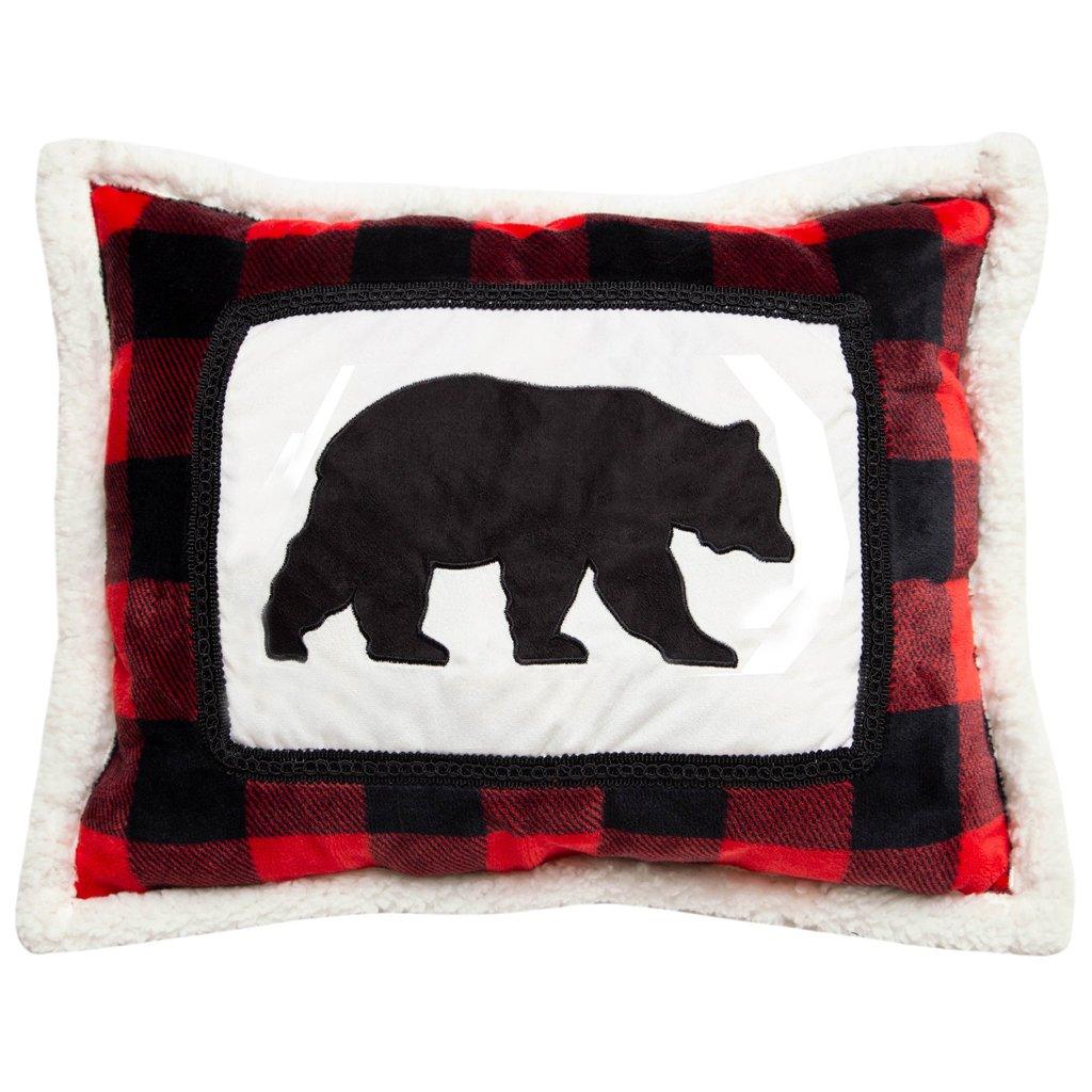 Lumberjack Bear Pillow 16x20 in