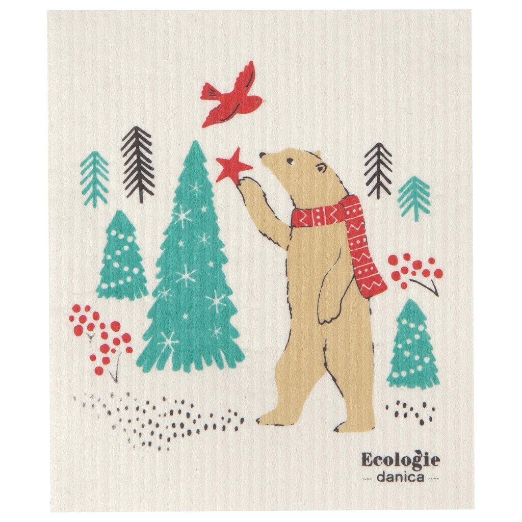 Dishcloth Swedish Winter Wilderland