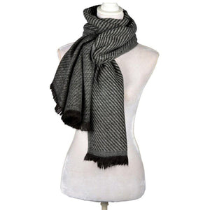 Diagonal Weave Solid Scarf