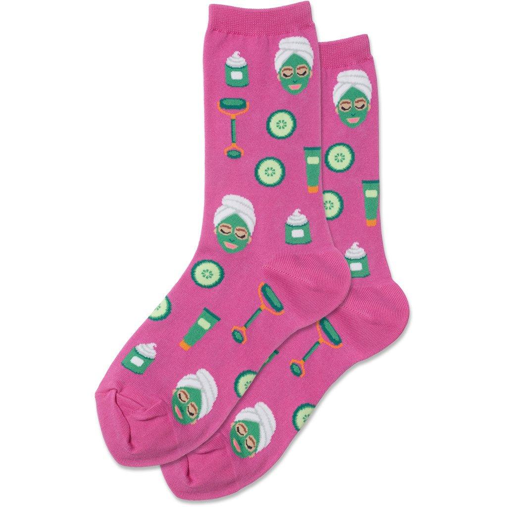 Ladies Socks Spa Facial Pink
