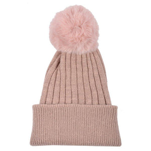 Knit Pom Pom Winter Hat