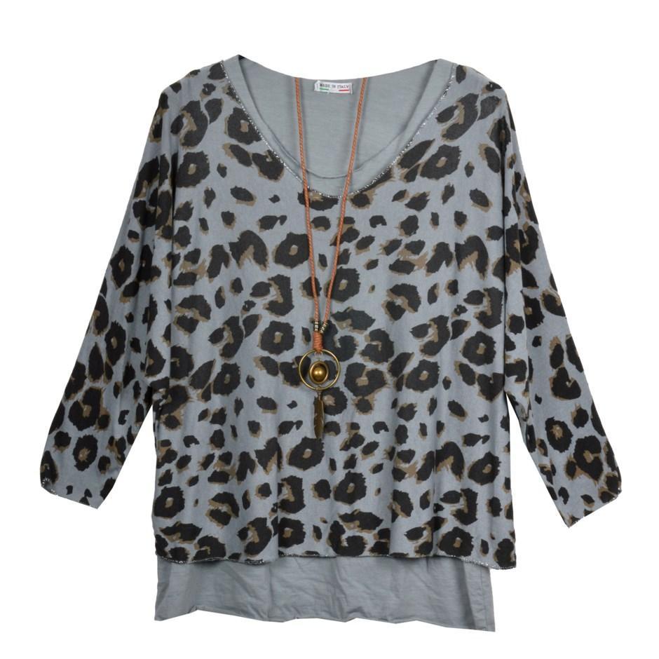 Leopard Print Two Piece Tunic