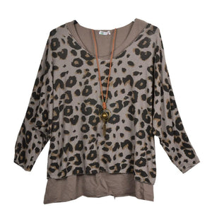 Leopard Print Two Piece Tunic