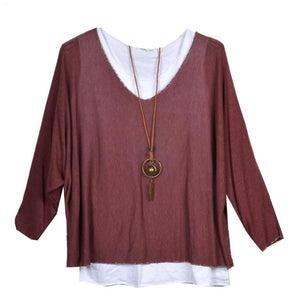 Two Piece Tunic With Necklace