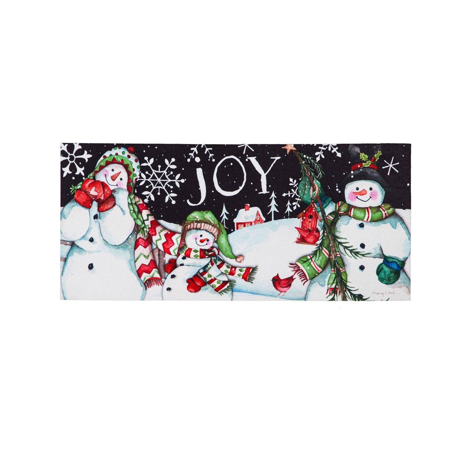 Sassafras Switch Mat Snowman Holiday