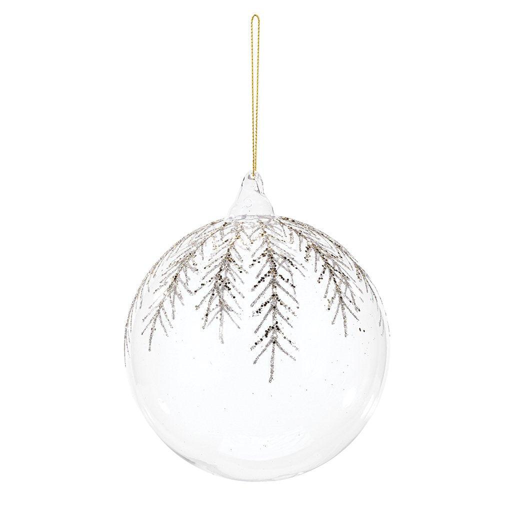 Clear/Gold Ornament