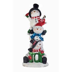 55" Solar Stacked Holiday Snowmen