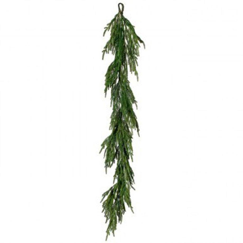 This 60-inch garland is the perfect addition to your festive display, whether it&#39;s draped along a fireplace mantle, wound around stair railings, or used as a centerpiece for your holiday table. The natural touch and realistic design of the Norfolk Pine branches give it a lifelike appearance, while the everlasting feature ensures that it retains its beauty year after year. 