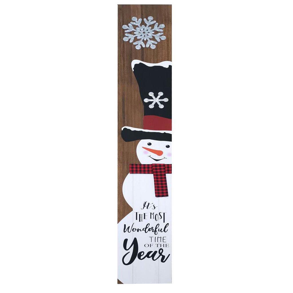 Wooden Xmas Porch Sign 11.25x74 inch