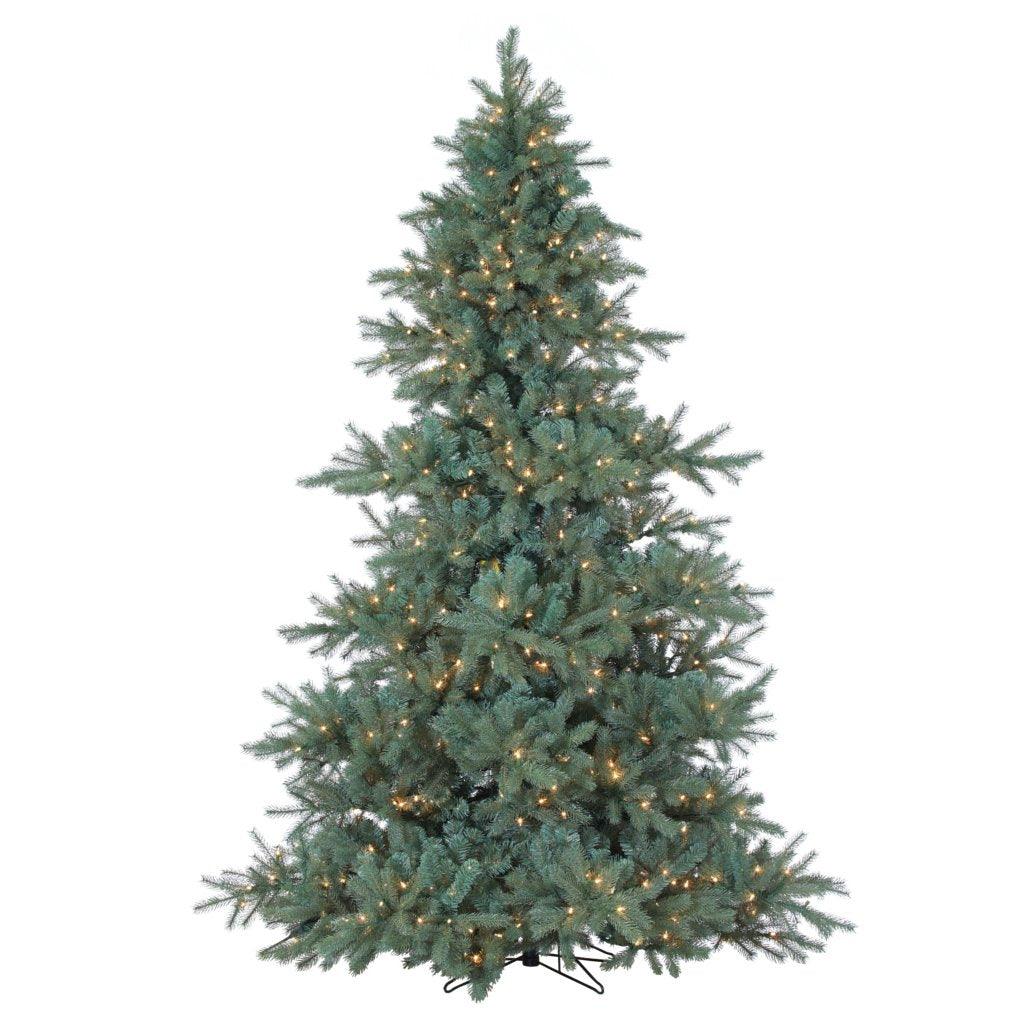 Elevate your holiday décor with the enchanting 7.5-foot Blue Spruce Christmas tree, a timeless centerpiece that exudes natural beauty. This lifelike evergreen stands at a stately 68 inches in width, providing ample space for your favorite ornaments and decorations. Adorned with 800 Staylit lights, this tree stays brilliantly lit even if one bulb goes out, ensuring a hassle-free and magical holiday season.