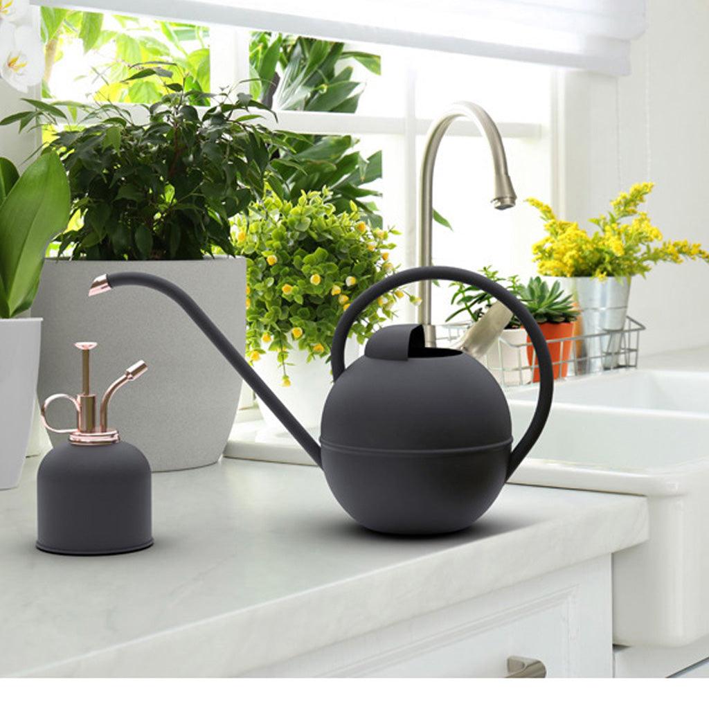 indoor plant mister and watering can Watering Can & Mister Set in Matte